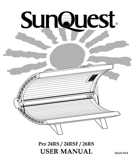 Sunquest Pro 24RS Tanning Manual pdf PDF