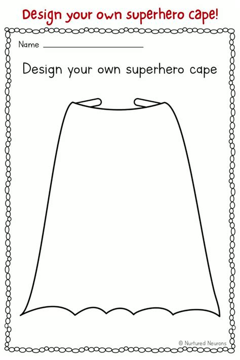 Super Hero Cape Template