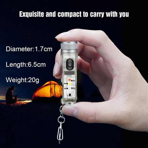 SuperBZ Emergency Portable Keychain Flashlight Reader