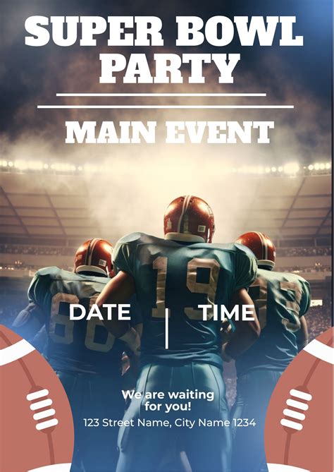 Superbowl Party Invite Template
