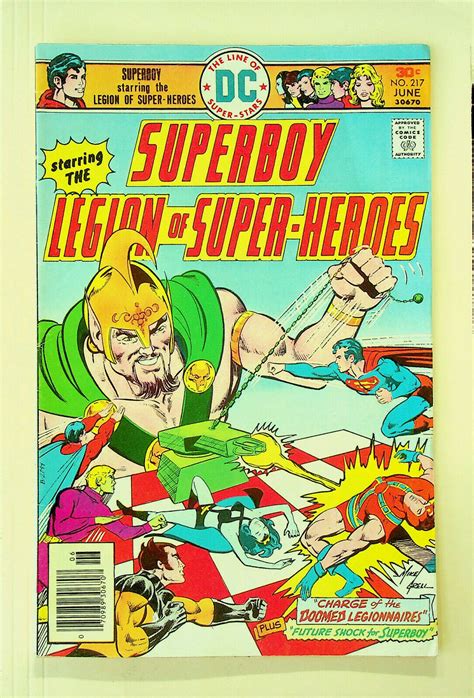 Superboy Starring the Legion of Super Heroes No 217 June 1976 Charge of the Doomed Legionnaires Vol 28 Reader