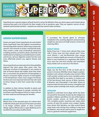 Superfoods Speedy Study Guides Reader