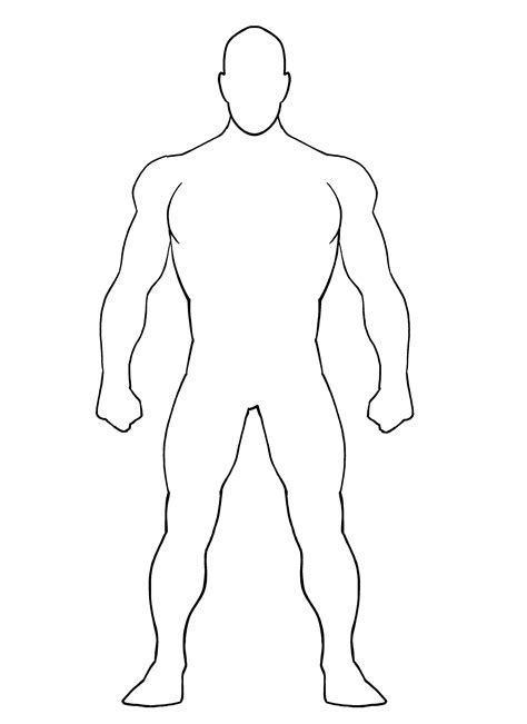 Superhero Drawing Template