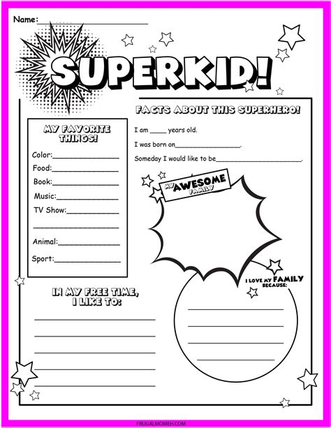 Superhero Printable Activities