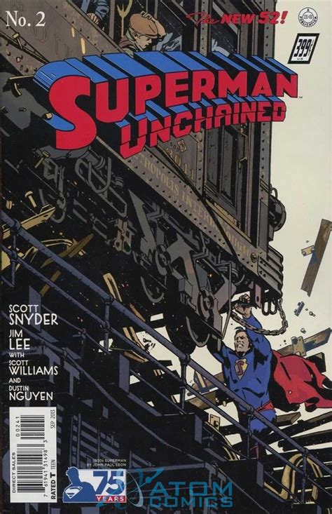 Superman Unchained 2 75th Anniversary Variant Edition 1930s Cover Doc