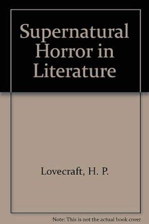 Supernatural Horror in Literature Reader