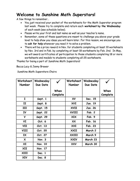 Superstars Math Answer Key PDF