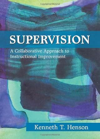 Supervision A Collaborative Approach to Instructional Improvement PDF