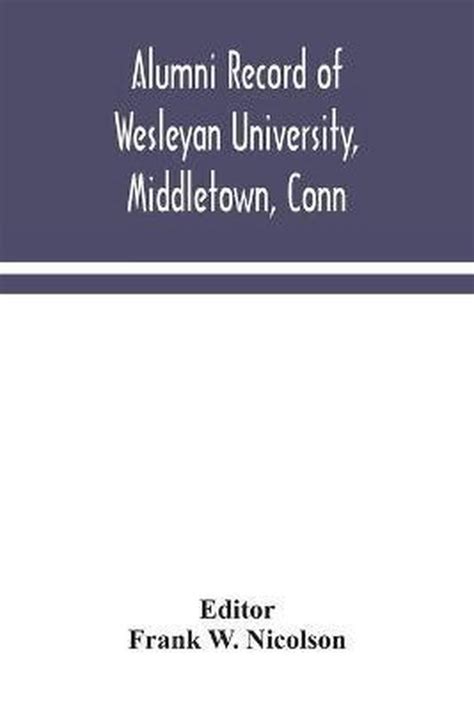 Supplement to the Alumni Record of Wesleyan University Epub