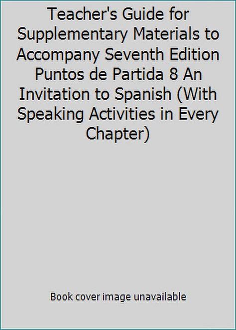 Supplementary materials to accompany Puntos de partida an invitation to Spanish Ebook Reader