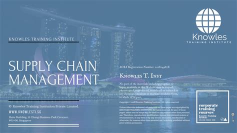 Supply Chain Management Course Singapore