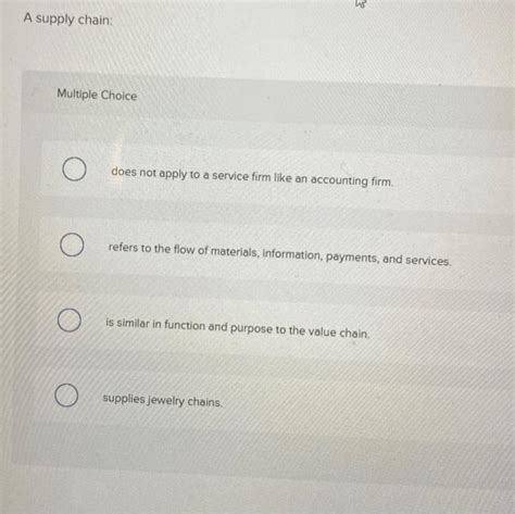 Supply Chain Multiple Choice Questions With Answers PDF