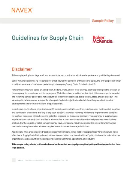 Supply Chain Policies And Procedures Samples Ebook Epub
