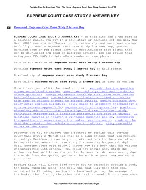 Supreme Court Case Study 6 Answer Key Doc