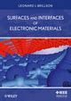 Surfaces and Interfaces of Electronic Materials (Wiley - IEE) PDF