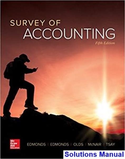 Survey Of Accounting 5th Edition Solutions Manual Ebook PDF