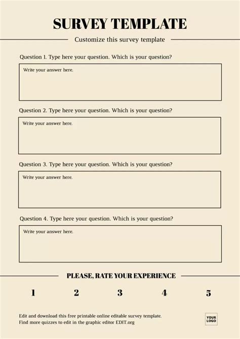 Survey Templates Free