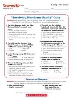 Surviving Hurricane Sandy Disasters Quiz Answers Key Epub