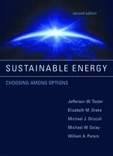 Sustainable Energy Choosing Among Options Solutions Manual Ebook Epub