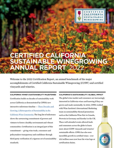 Sustainable Winegrowing Certification: