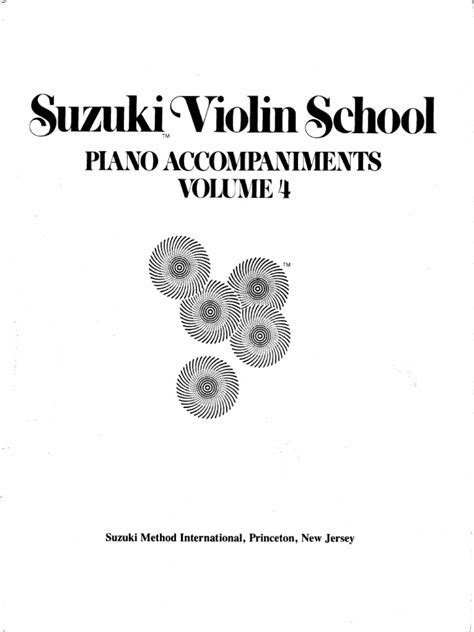 Suzuki Violin School Piano Accompaniments Volume 4 pdf Epub