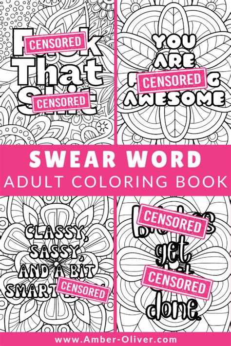 Swear Word Coloring Book Nights Kindle Editon