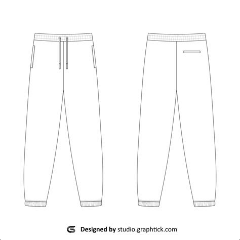 Sweat Pants Template