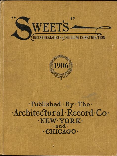 Sweet Catalogue Of Building Construction