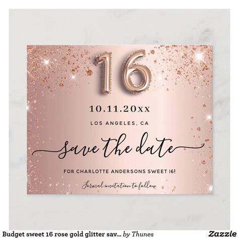 Sweet Sixteen Save the Date: A Guide to Planning an Unforgettable Celebration