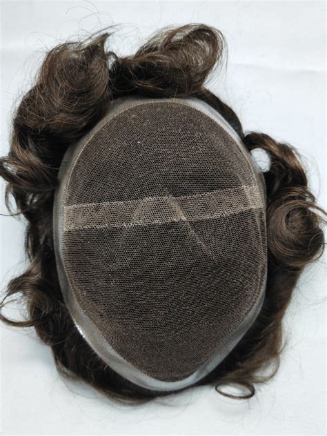 Swiss Lace In Center Thin Poly Coating On Sides And Back Hair Pieces