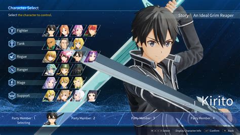 Sword Art Online: Fractured Daydream Characters - A Comprehensive Guide