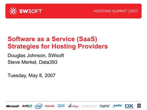 Swsoft Hosting Solutions For Saas 2 PDF