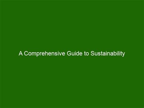 Sydney Shmity: A Comprehensive Guide to the Benefits and Strategies of Sustainability