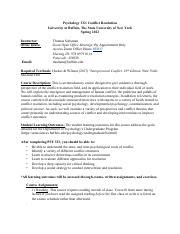 Syllabus Conflict Resolution New York University Doc