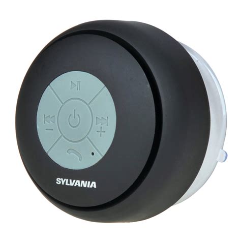 Sylvania SP230 red Bluetooth Suction Speaker Epub