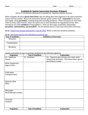 Symbiosis Webquest Answer Key Epub