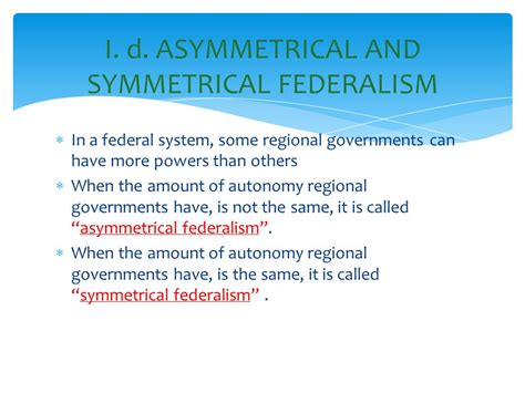 Symmetrical federalism: