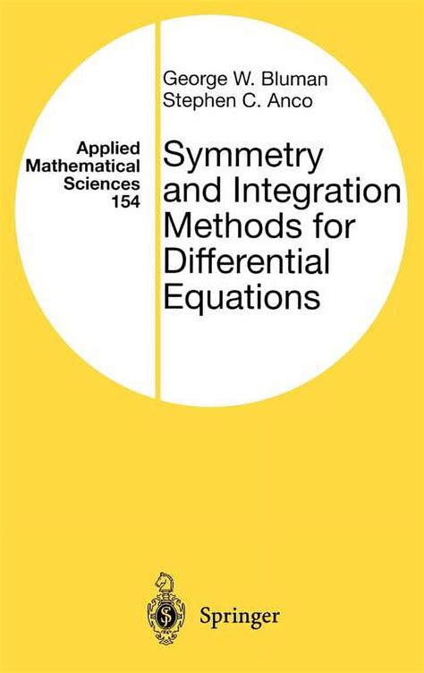 Symmetry and Integration Methods for Differential Equations PDF