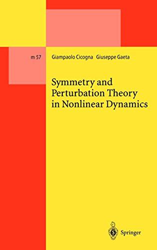 Symmetry and Perturbation Theory in Nonlinear Dynamics 1st Edition Epub