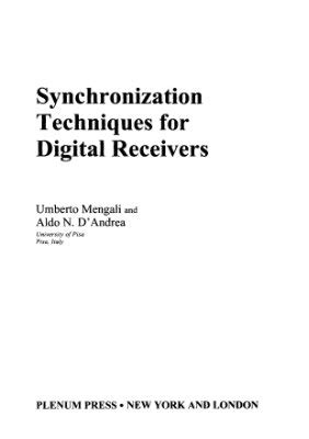 Synchronization Techniques for Digital Receivers 1st Edition PDF