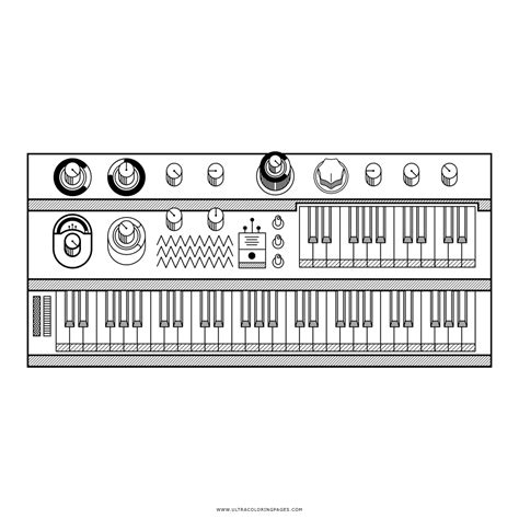Synthesizer Coloring Book PDF