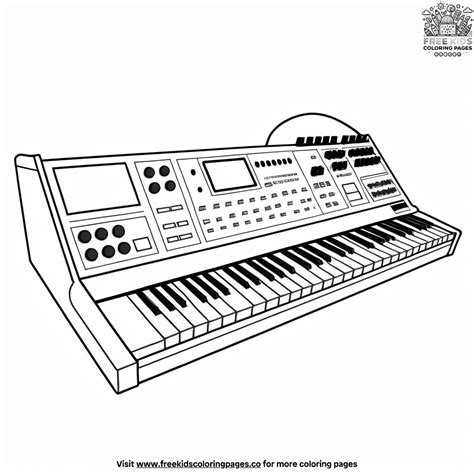 Synthesizer Coloring Book PDF