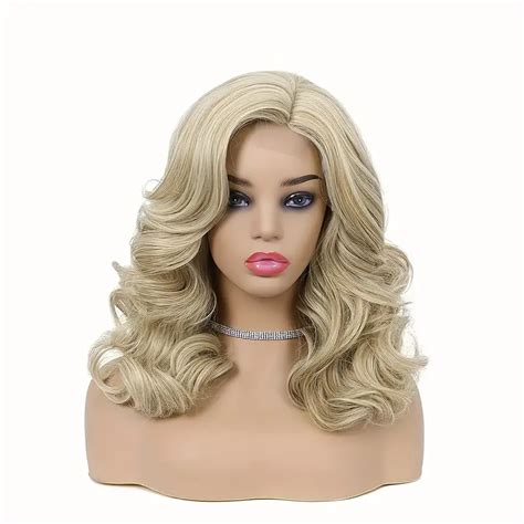 Synthetic Blonde Lace Front Suitable Short Wigs