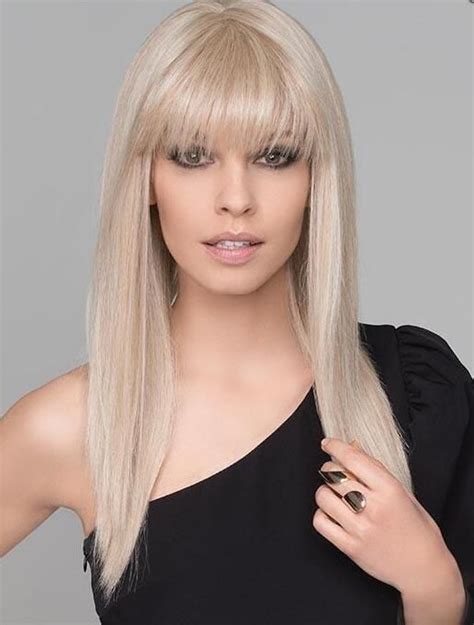 Synthetic Blonde Monofilament Long Wigs