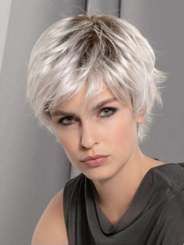 Synthetic Grey Wavy Monofilament Amazing Short Grey Wigs