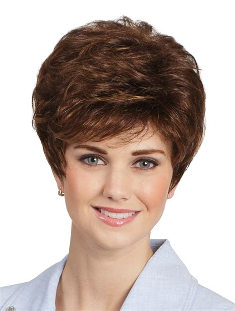 Synthetic Short Straight Brown Ideal Classic Wigs