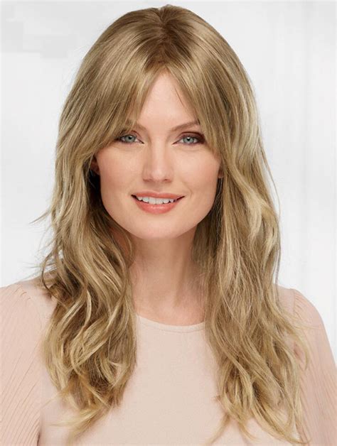 Synthetic Without Bangs Wavy Monofilament Cheap Long Hair Wig