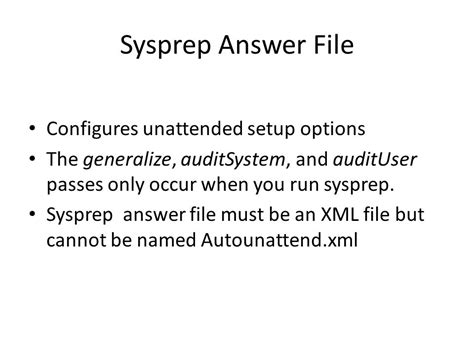 Sysprep Windows 7 Unattended Answer File Epub