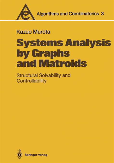 Systems Analysis By Graphs And Matroids Structural Solvability And Controllability Kindle Editon