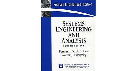 Systems Engineering Analysis Benjamin S Blanchard Answers Kindle Editon